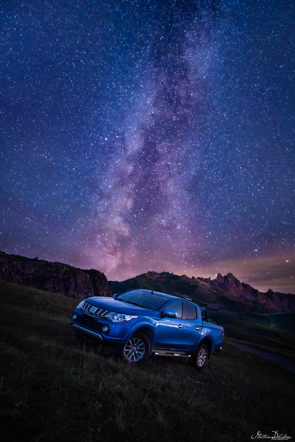 L200 Portrait under the Milky Way in the French Apls