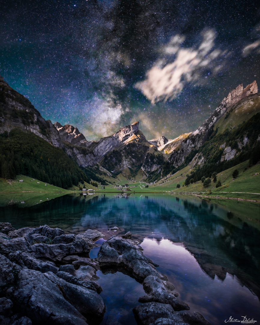Milky Way Reflections at Seealpsee