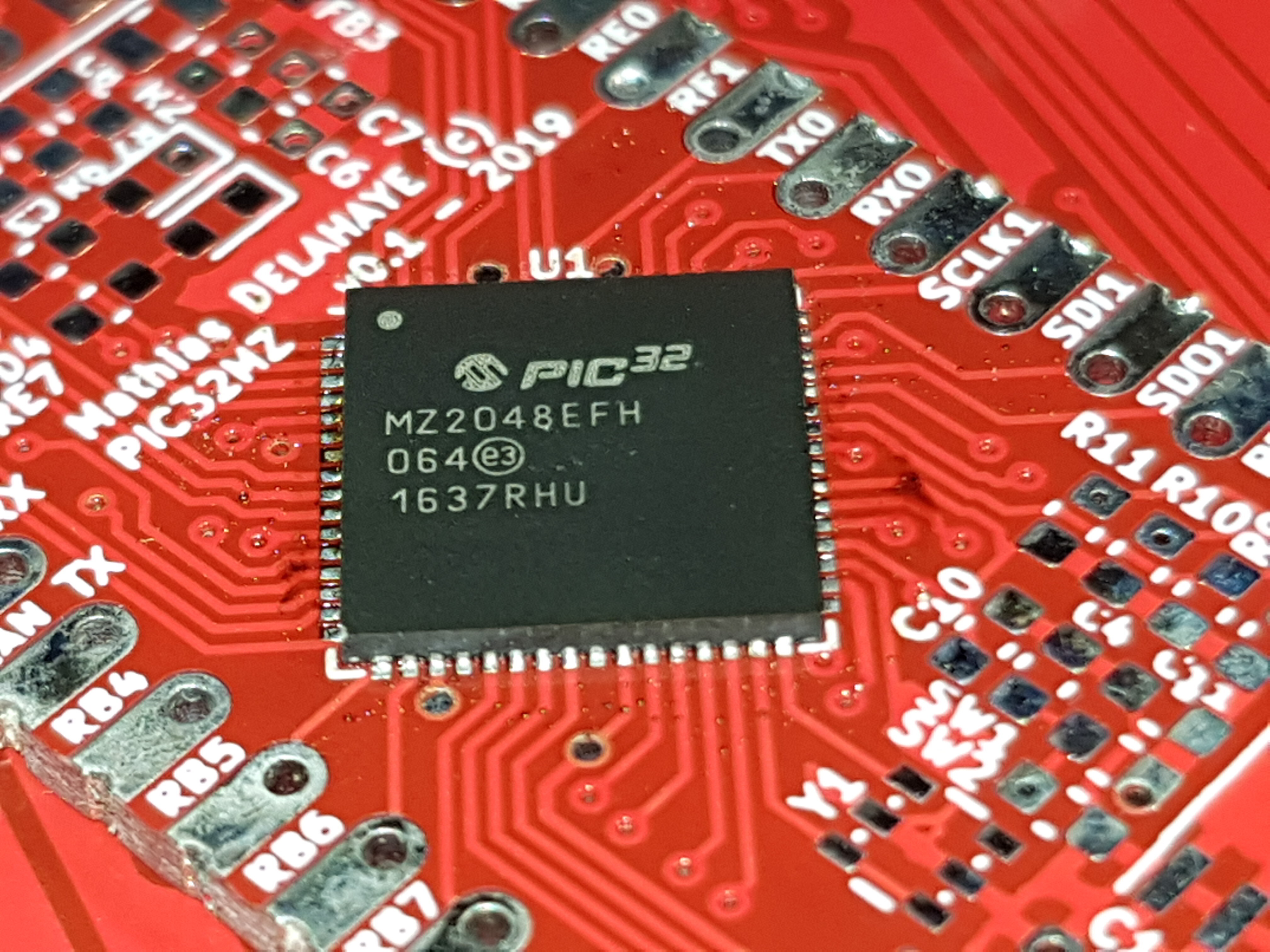 PIC32MZ module soldering